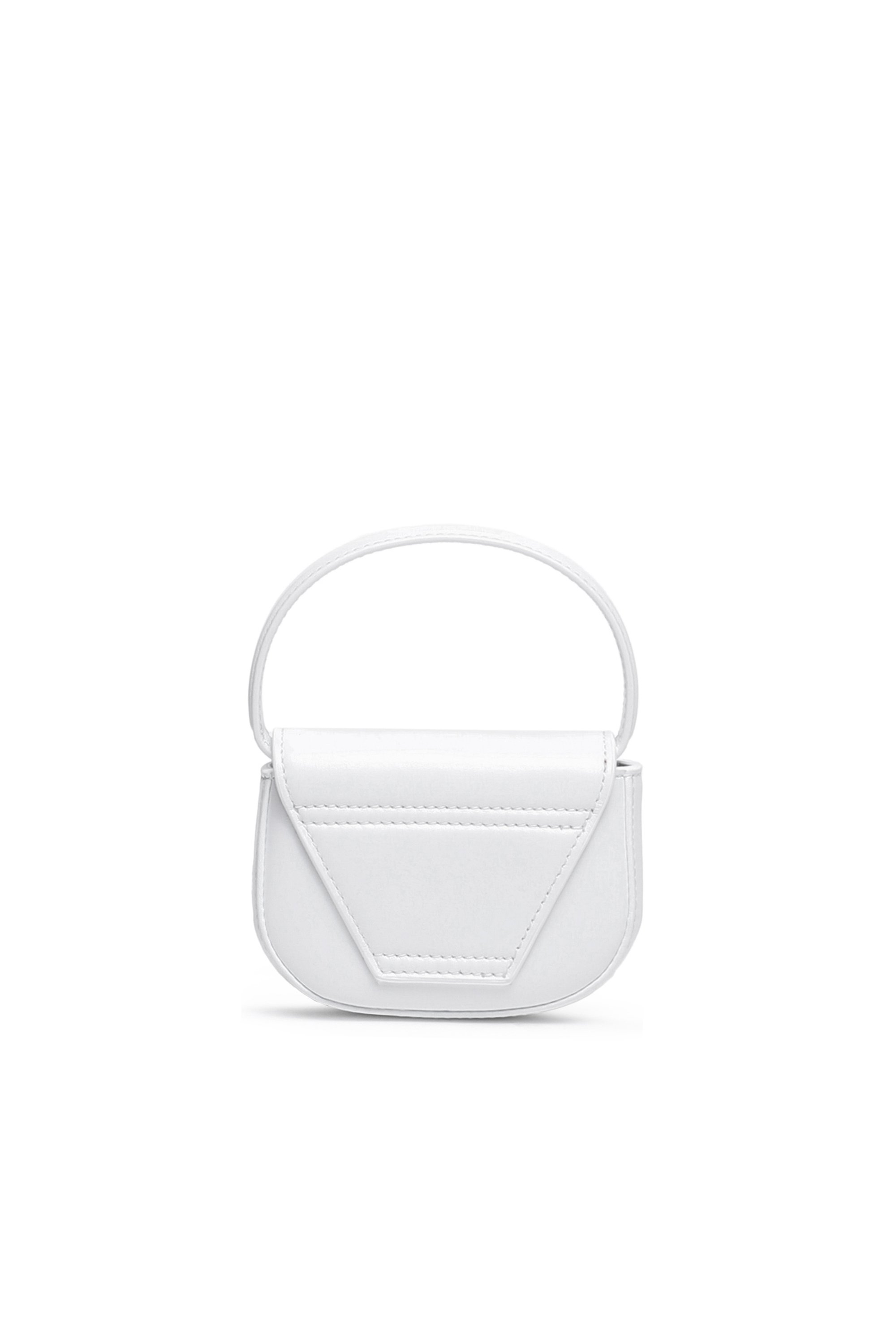 Diesel - 1DR XS, Woman's 1DR XS-Iconic mini bag with D logo plaque in White - 3